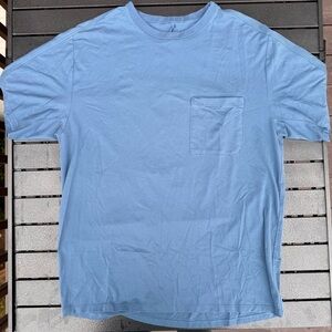 lululemon athletica fundamental pocket Light Blue Short Sleeve Tee